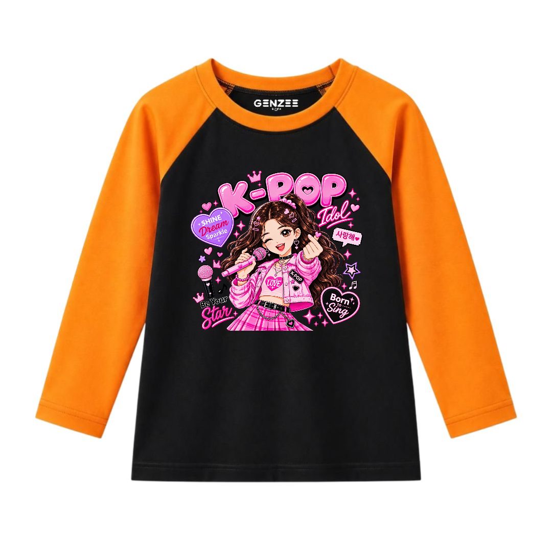 JUNIOR - K-POP ROCKSTAR FULL SLEEVES RAGLAN DP035