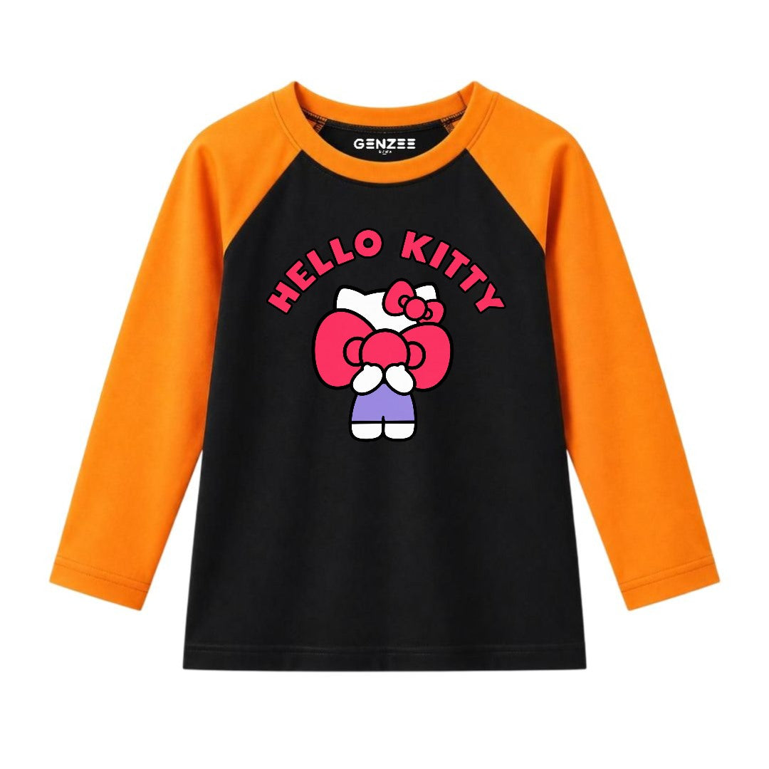 JUNIOR - HELLO KITTY FULL SLEEVES RAGLAN DP024