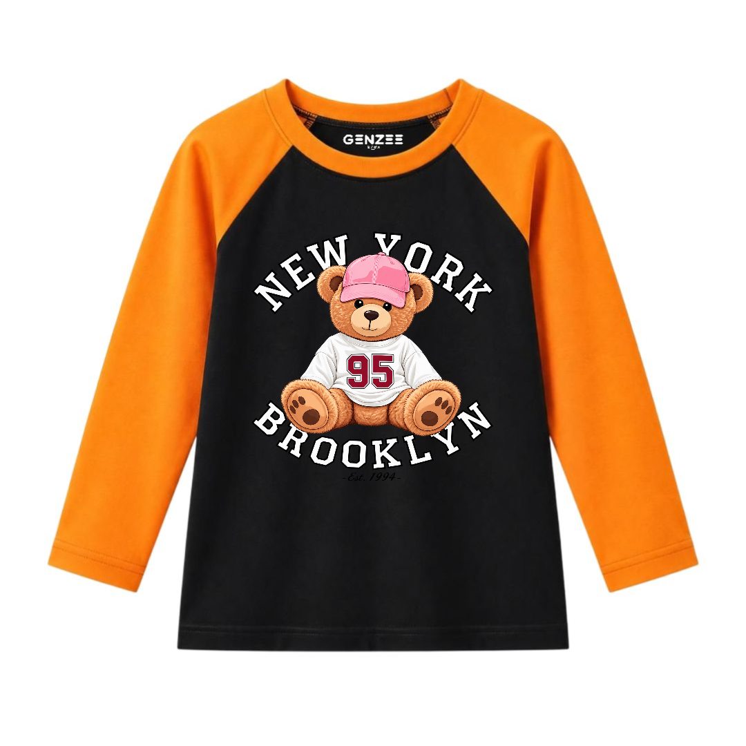 JUNIOR - NEW YORK BEAR FULL SLEEVES RAGLAN DP009