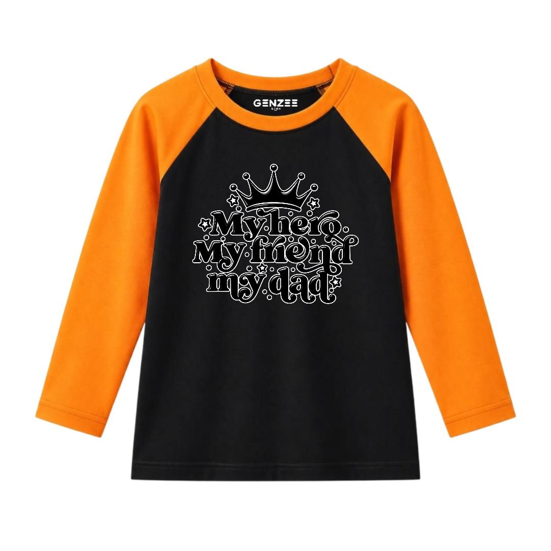 JUNIOR - MY HERO MY DAD FULL SLEEVES RAGLAN DP049