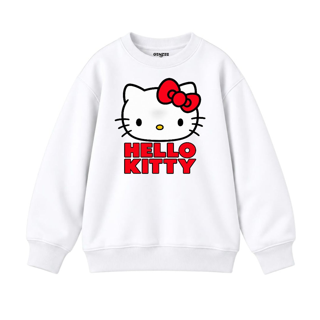 JUNIOR - HELLO KITTY FACE SWEATSHIRT DP027