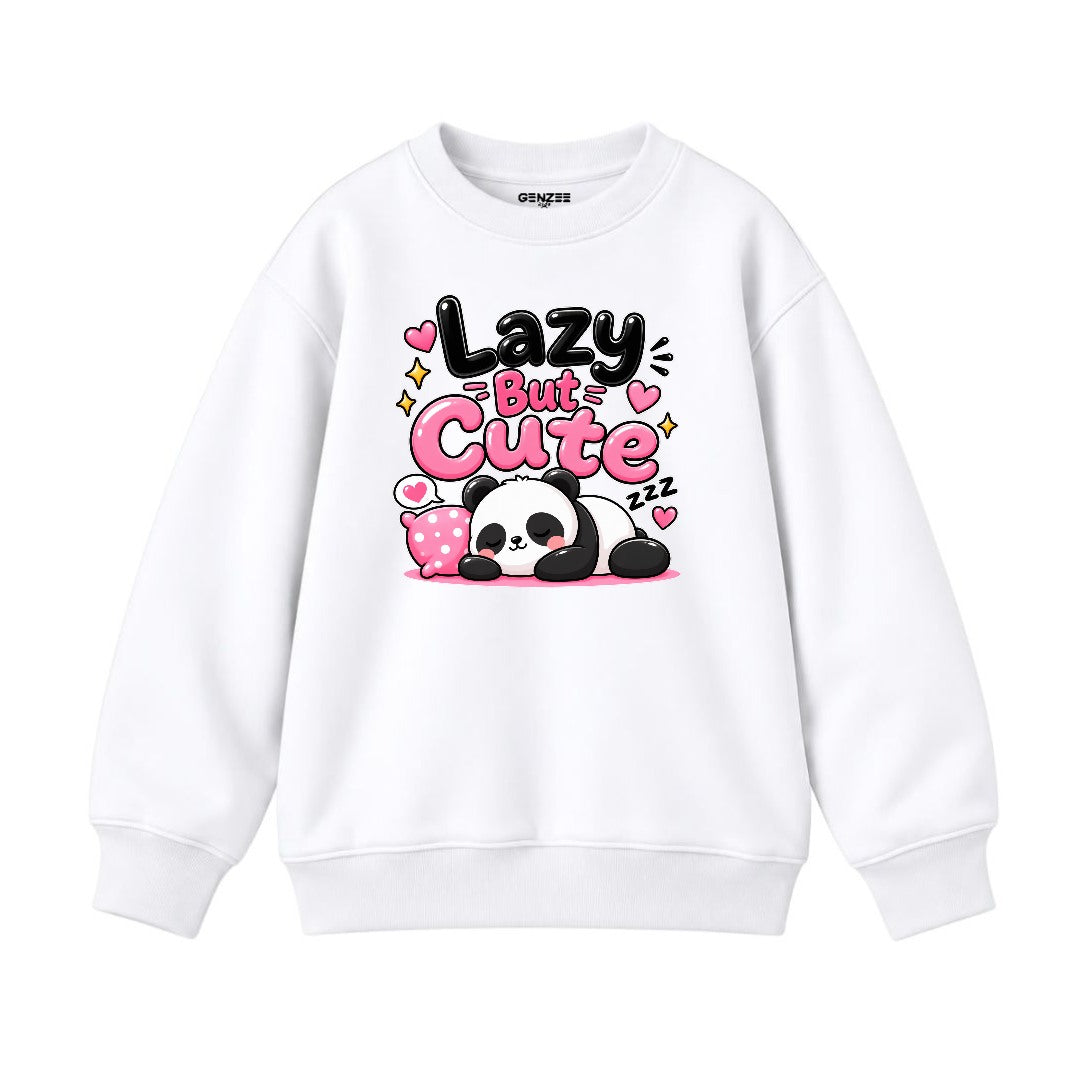 JUNIOR - LAZY BUT CUTE PANDA SWEATSHIRT DP041