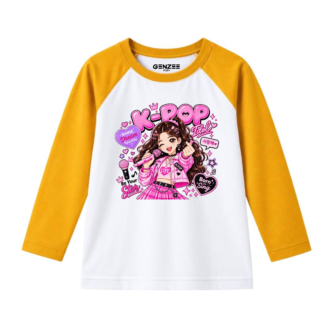 JUNIOR - K-POP ROCKSTAR FULL SLEEVES RAGLAN DP035