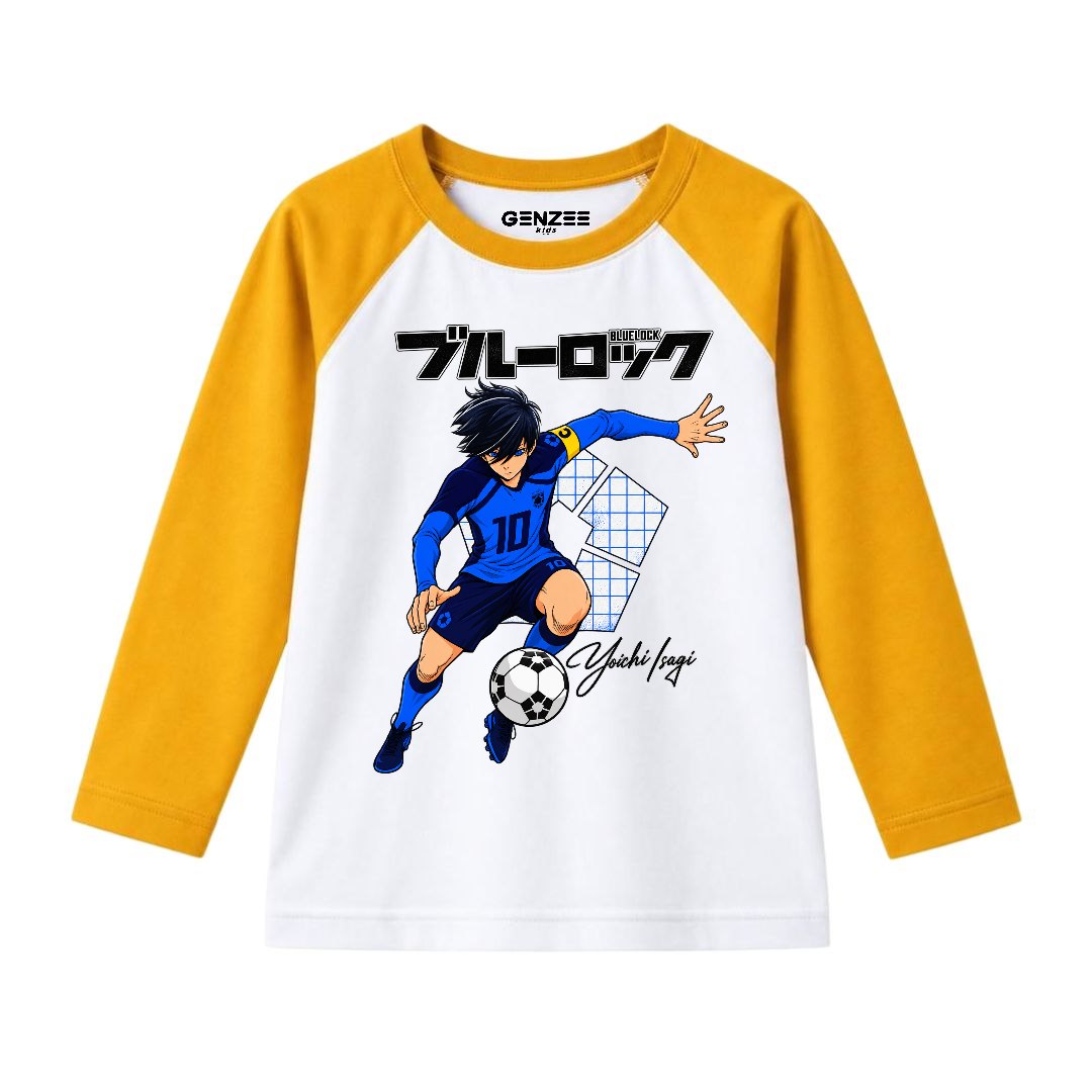 JUNIOR - BLUE LOCK FOOTBALL FULL SLEEVES RAGLAN DP019