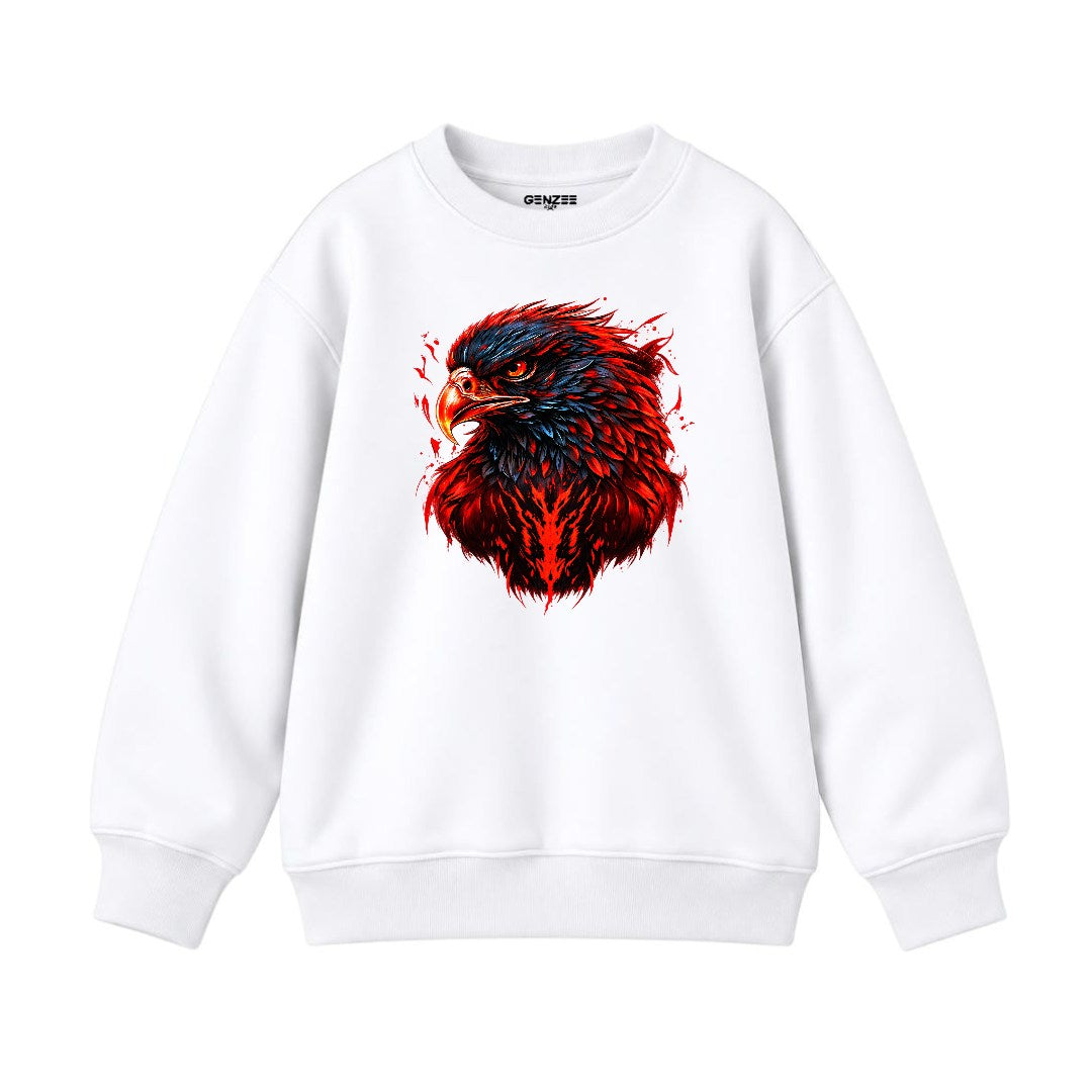 JUNIOR - RED FURY EAGLE SWEATSHIRT DP052