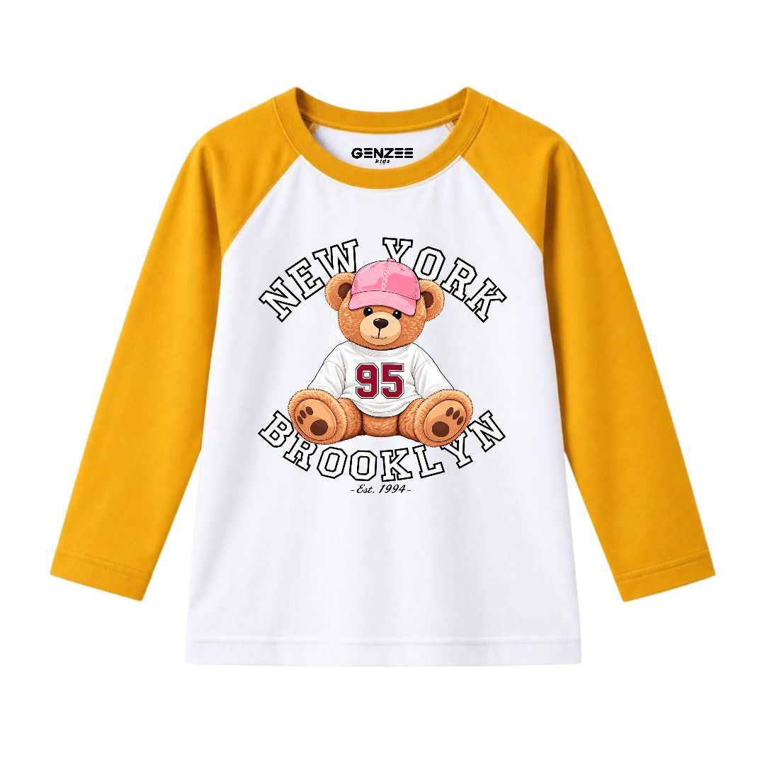 JUNIOR - NEW YORK BEAR FULL SLEEVES RAGLAN DP009