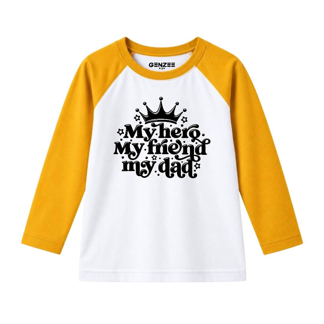 JUNIOR - MY HERO MY DAD FULL SLEEVES RAGLAN DP049