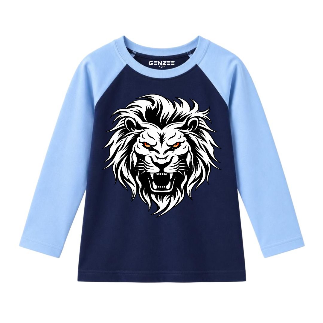 JUNIOR - LION KING FACE FULL SLEEVES RAGLAN DP036