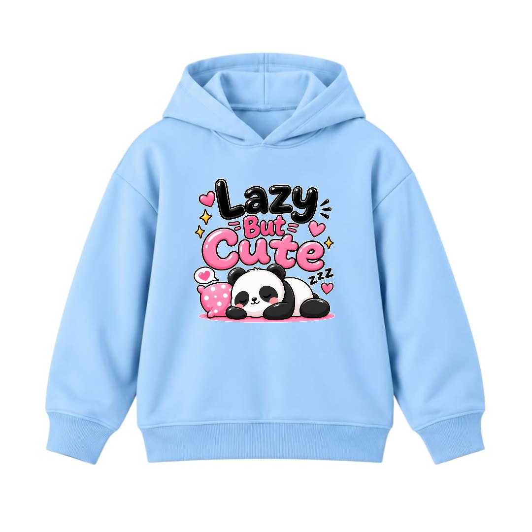 JUNIOR - LAZY BUT CUTE PANDA HOODIE DP037