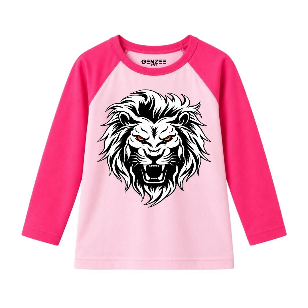 JUNIOR - LION KING FACE FULL SLEEVES RAGLAN DP036