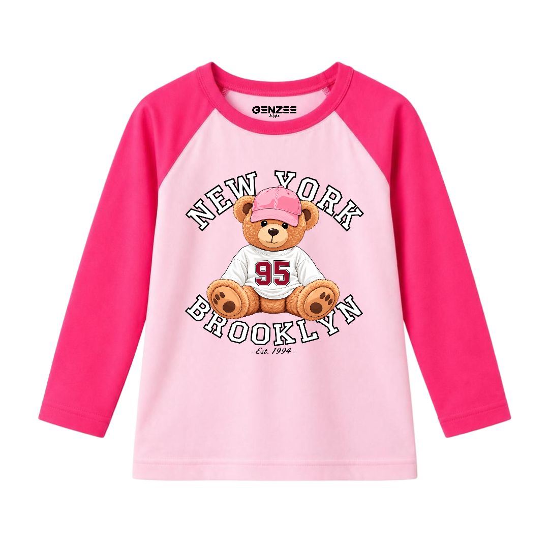 JUNIOR - NEW YORK BEAR FULL SLEEVES RAGLAN DP009