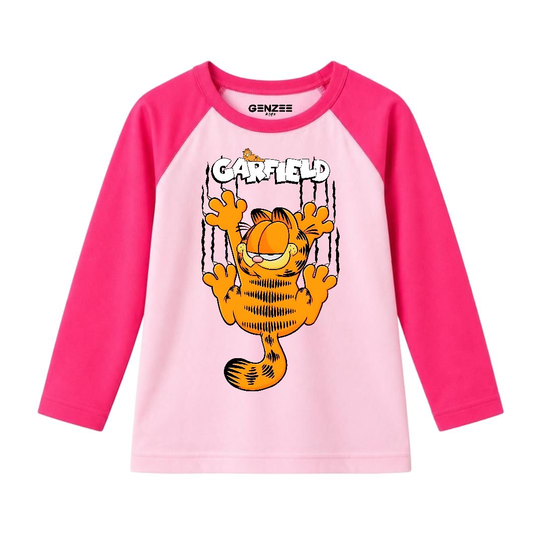 JUNIOR - ANGRY GARFIELD FULL SLEEVES RAGLAN DP029