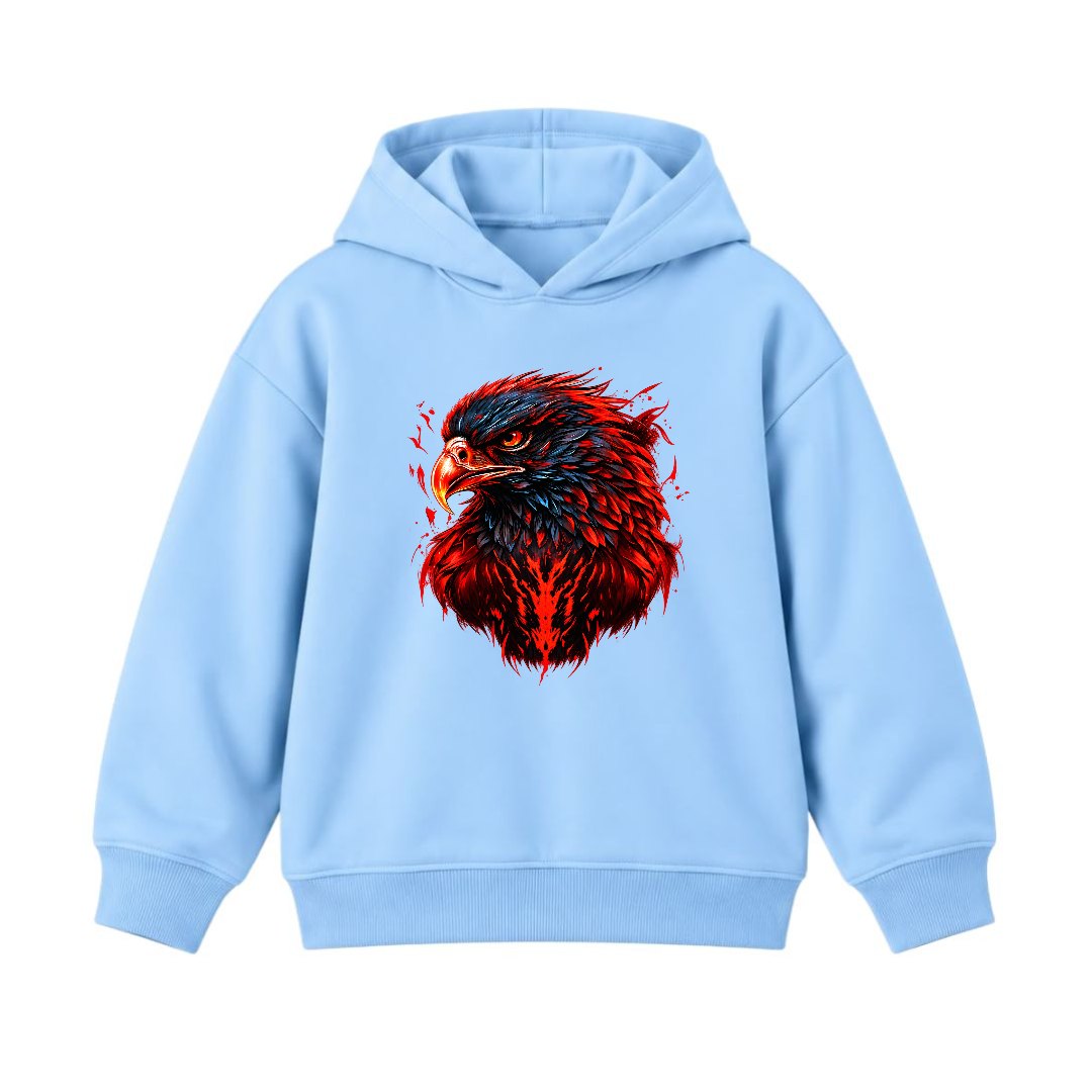 JUNIOR - RED FURY EAGLE HOODIE DP052