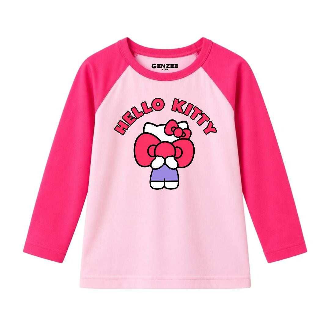 JUNIOR - HELLO KITTY FULL SLEEVES RAGLAN DP024