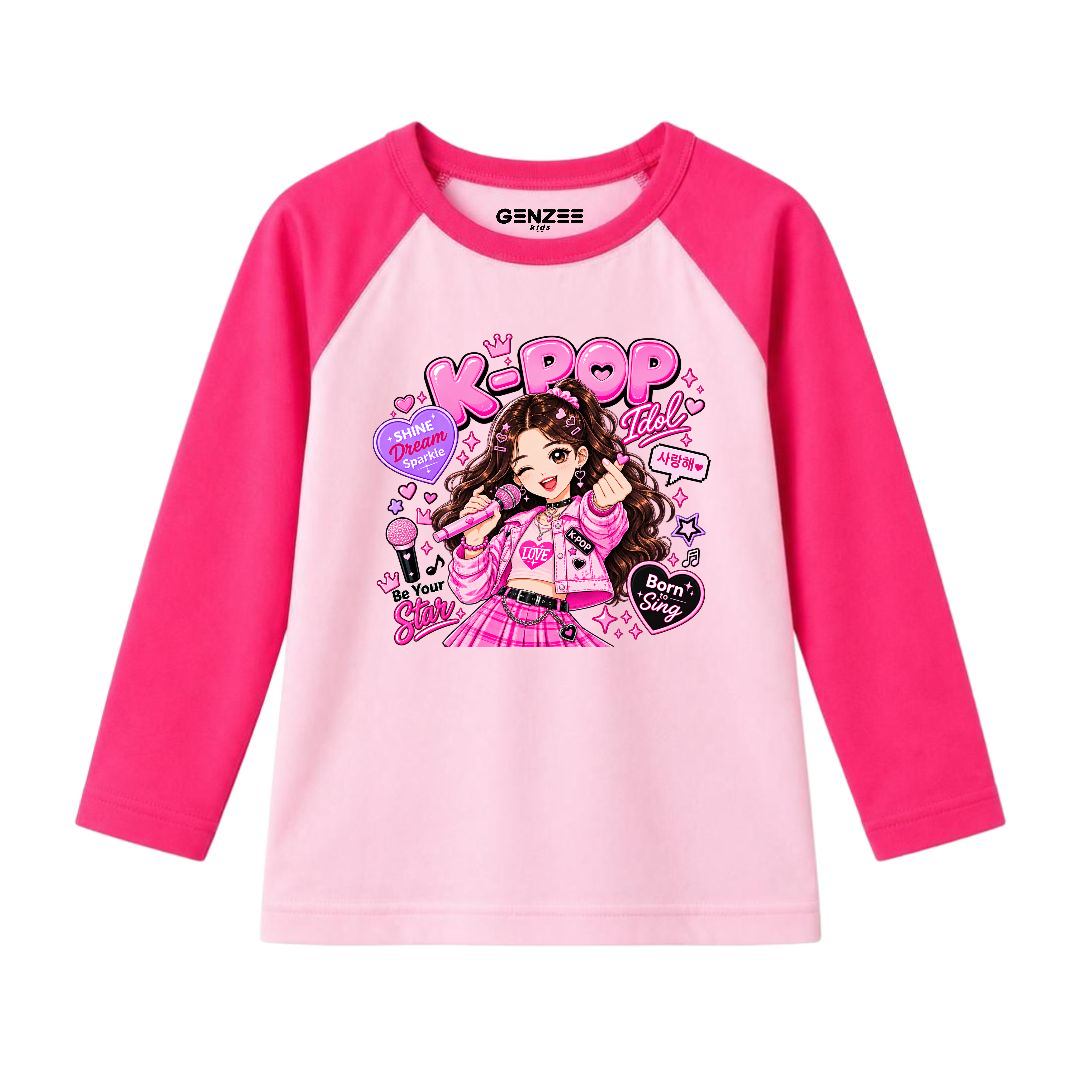 JUNIOR - K-POP ROCKSTAR FULL SLEEVES RAGLAN DP035