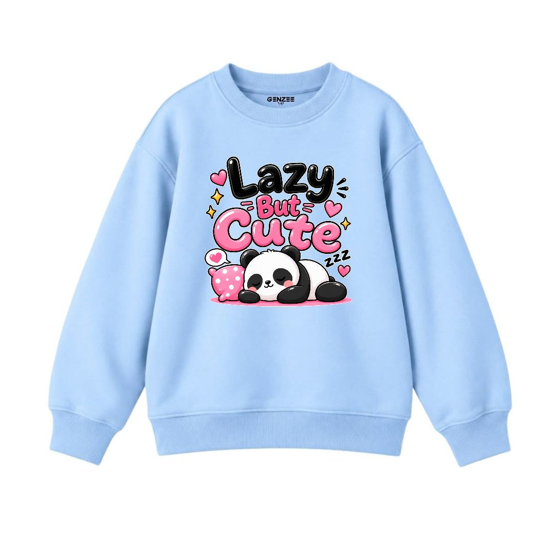 JUNIOR - LAZY BUT CUTE PANDA SWEATSHIRT DP041
