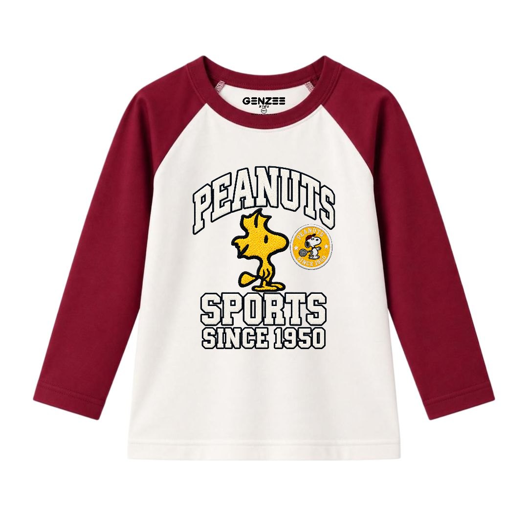 JUNIOR - PEAUNTS SPORTS FULL SLEEVES RAGLAN DP003