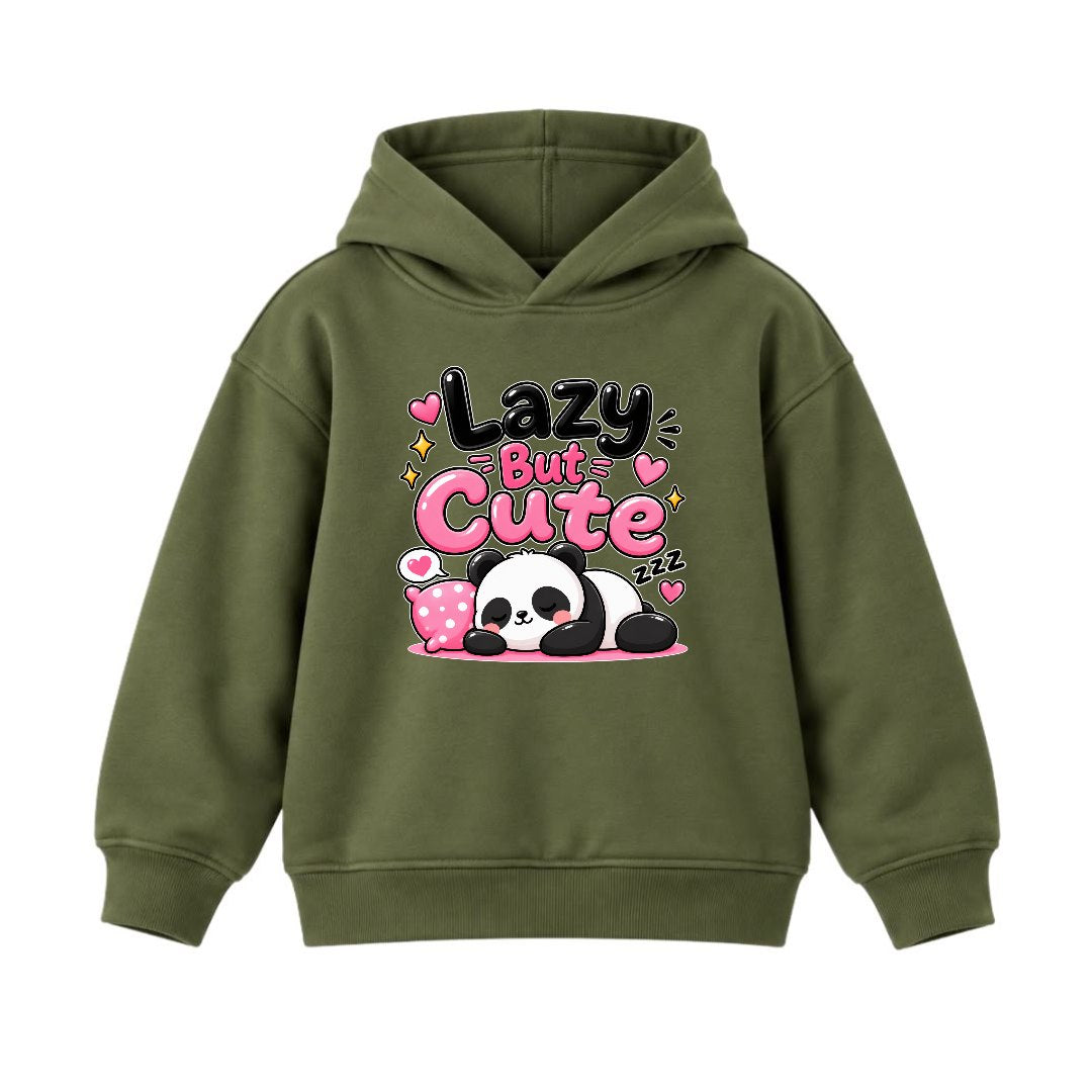 JUNIOR - LAZY BUT CUTE PANDA HOODIE DP037