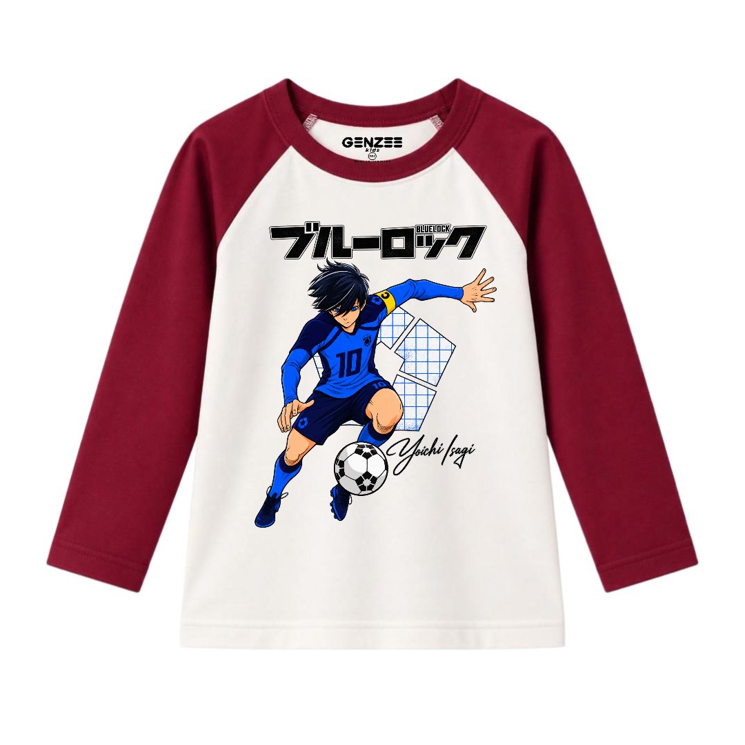 JUNIOR - BLUE LOCK FOOTBALL FULL SLEEVES RAGLAN DP019