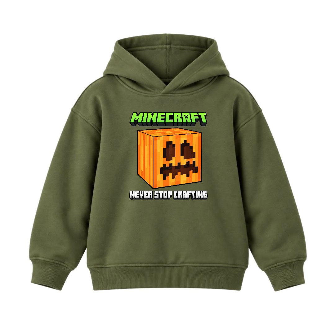 JUNIOR - NEVER STOP MINECRAFT HOODIE DP006