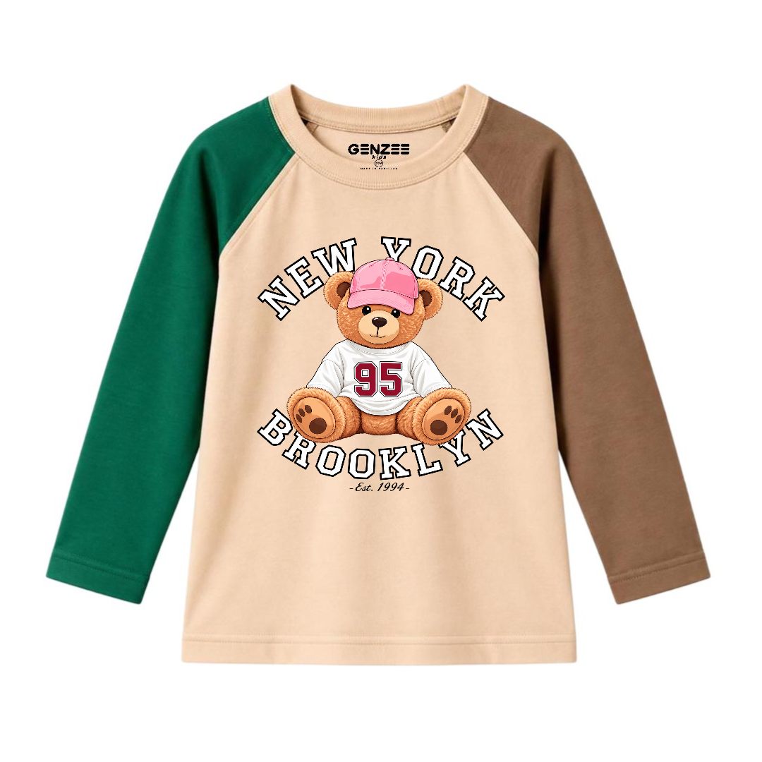 JUNIOR - NEW YORK BEAR FULL SLEEVES RAGLAN DP009
