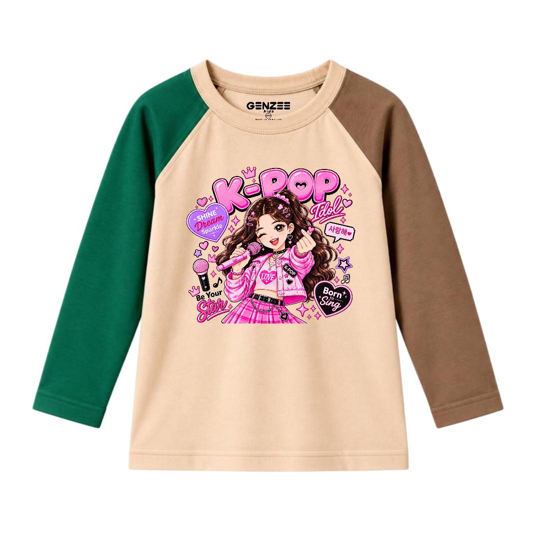 JUNIOR - K-POP ROCKSTAR FULL SLEEVES RAGLAN DP035
