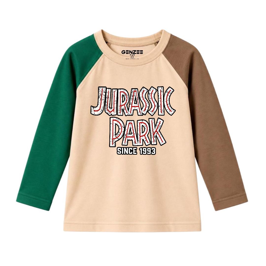 JUNIOR - JURASSIK PARK FULL SLEEVES RAGLAN DP013