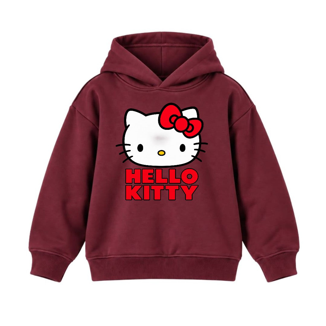 JUNIOR - HELLO KITTY FACE HOODIE DP004