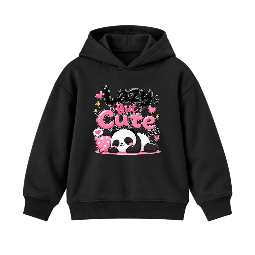 JUNIOR - LAZY BUT CUTE PANDA HOODIE DP037
