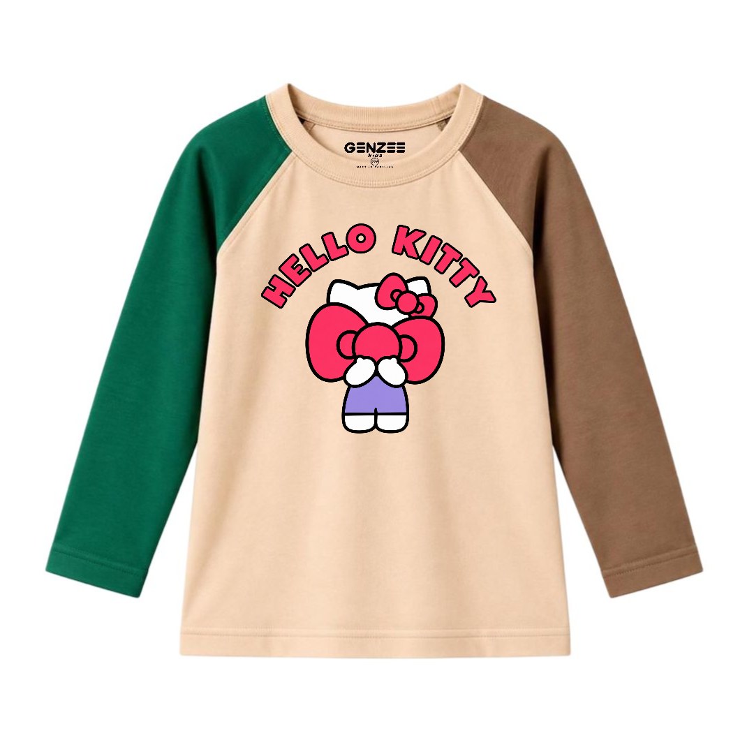 JUNIOR - HELLO KITTY FULL SLEEVES RAGLAN DP024