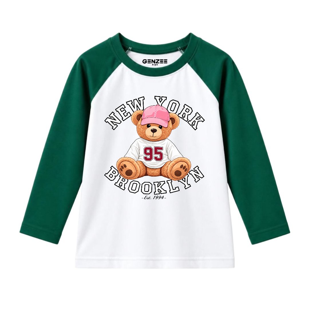 JUNIOR - NEW YORK BEAR FULL SLEEVES RAGLAN DP009