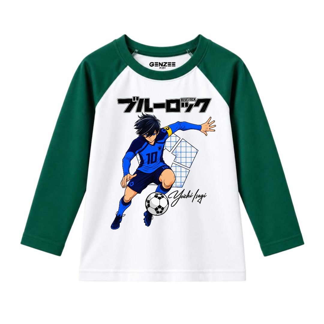 JUNIOR - BLUE LOCK FOOTBALL FULL SLEEVES RAGLAN DP019