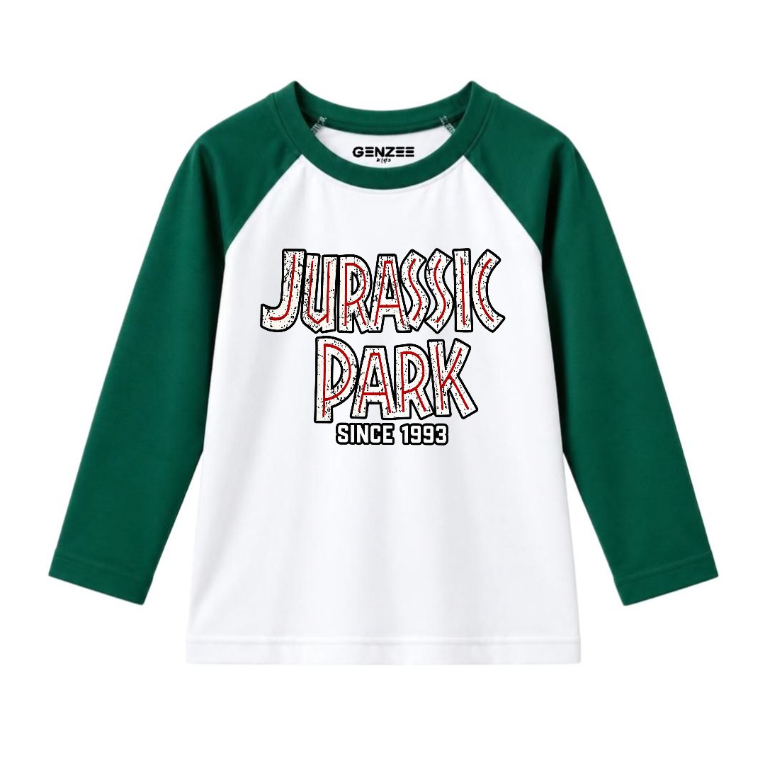 JUNIOR - JURASSIK PARK FULL SLEEVES RAGLAN DP013