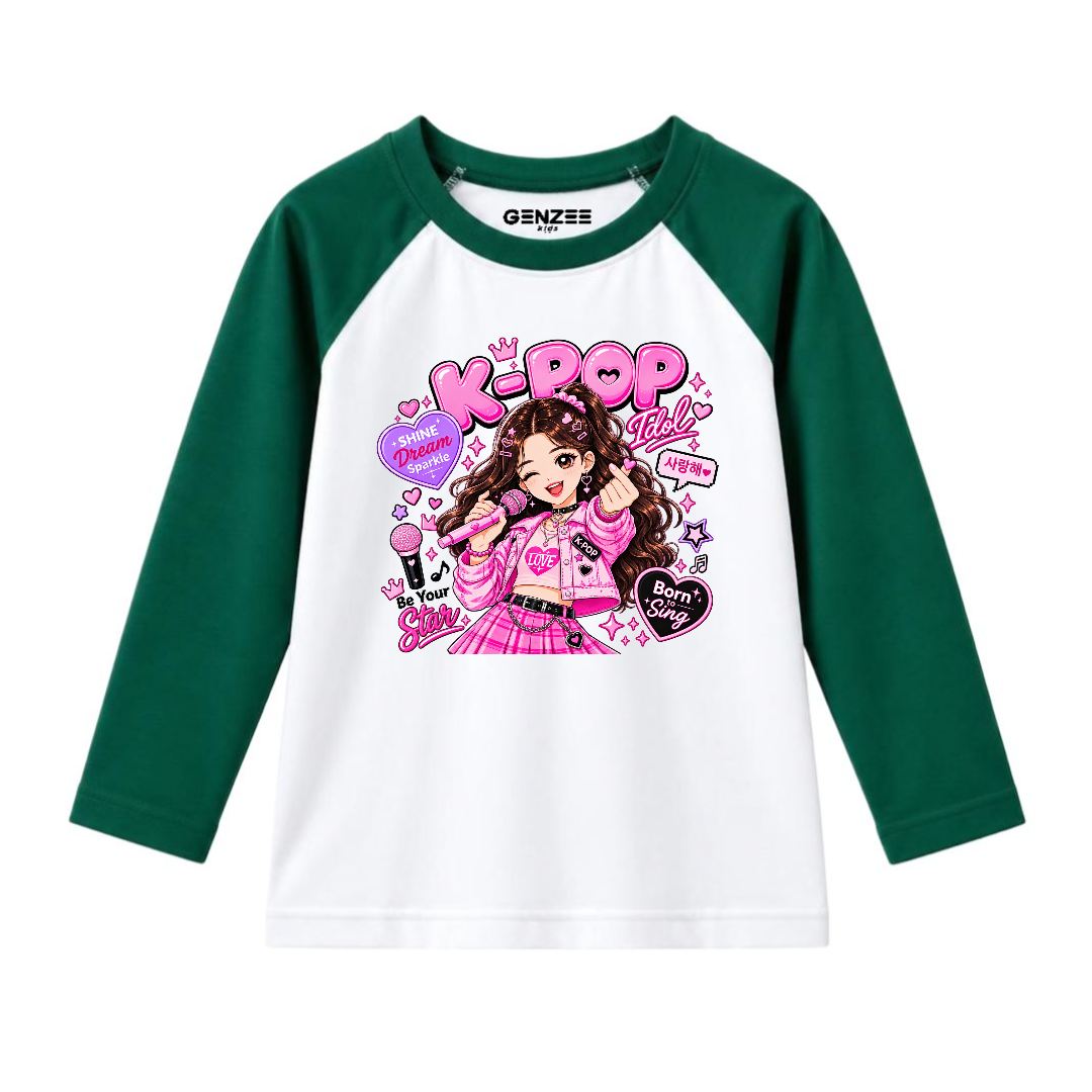 JUNIOR - K-POP ROCKSTAR FULL SLEEVES RAGLAN DP035