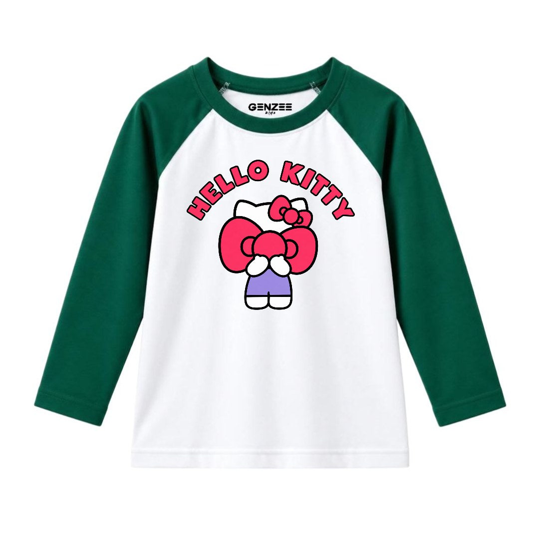 JUNIOR - HELLO KITTY FULL SLEEVES RAGLAN DP024