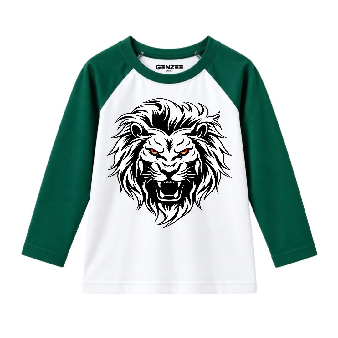 JUNIOR - LION KING FACE FULL SLEEVES RAGLAN DP036
