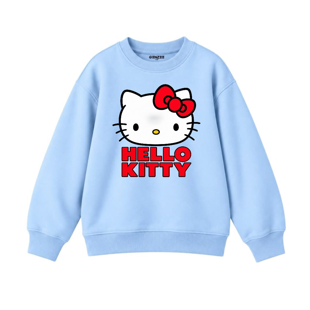 JUNIOR - HELLO KITTY FACE SWEATSHIRT DP027