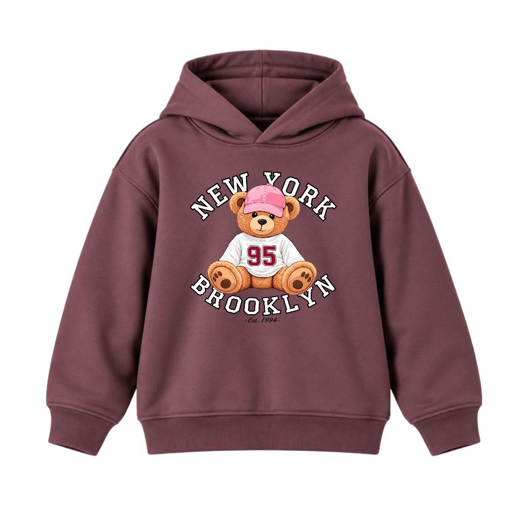 JUNIOR - NEW YORK BEAR HOODIE DP024