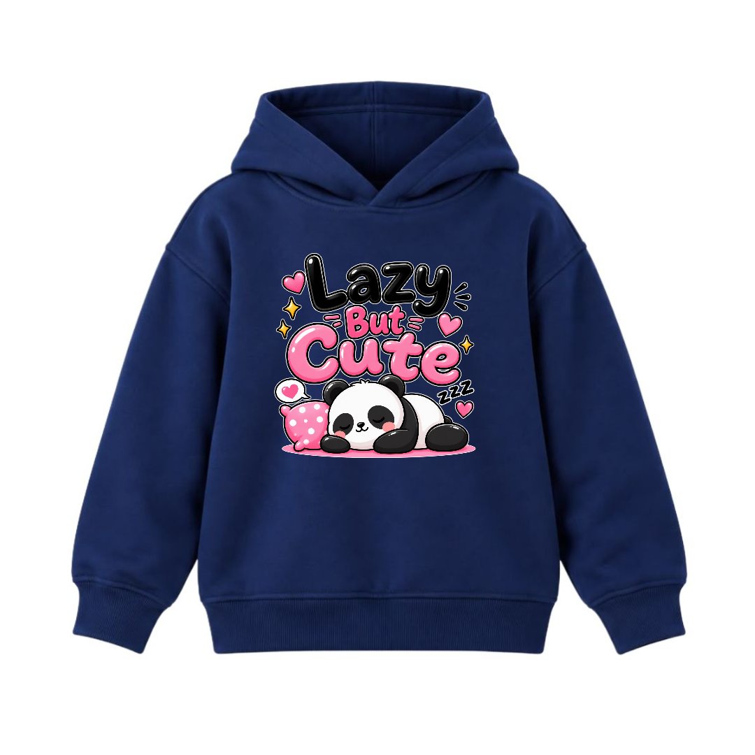 JUNIOR - LAZY BUT CUTE PANDA HOODIE DP037