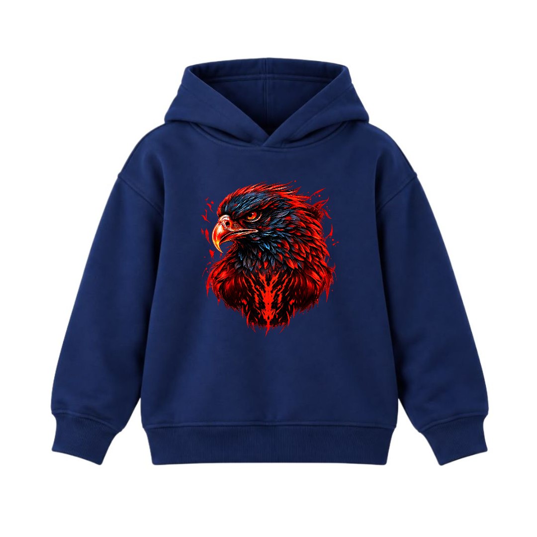 JUNIOR - RED FURY EAGLE HOODIE DP052