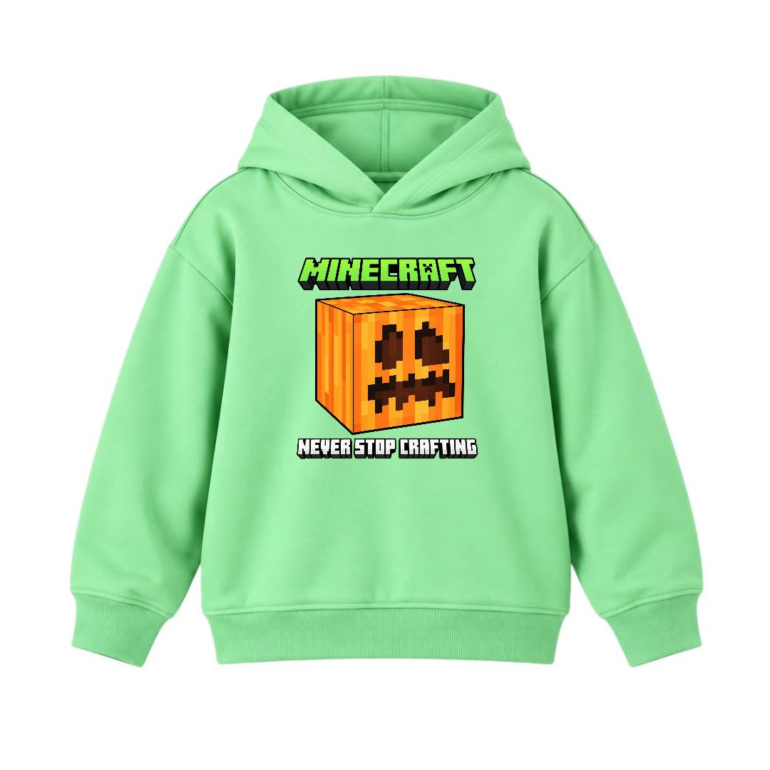 JUNIOR - NEVER STOP MINECRAFT HOODIE DP006