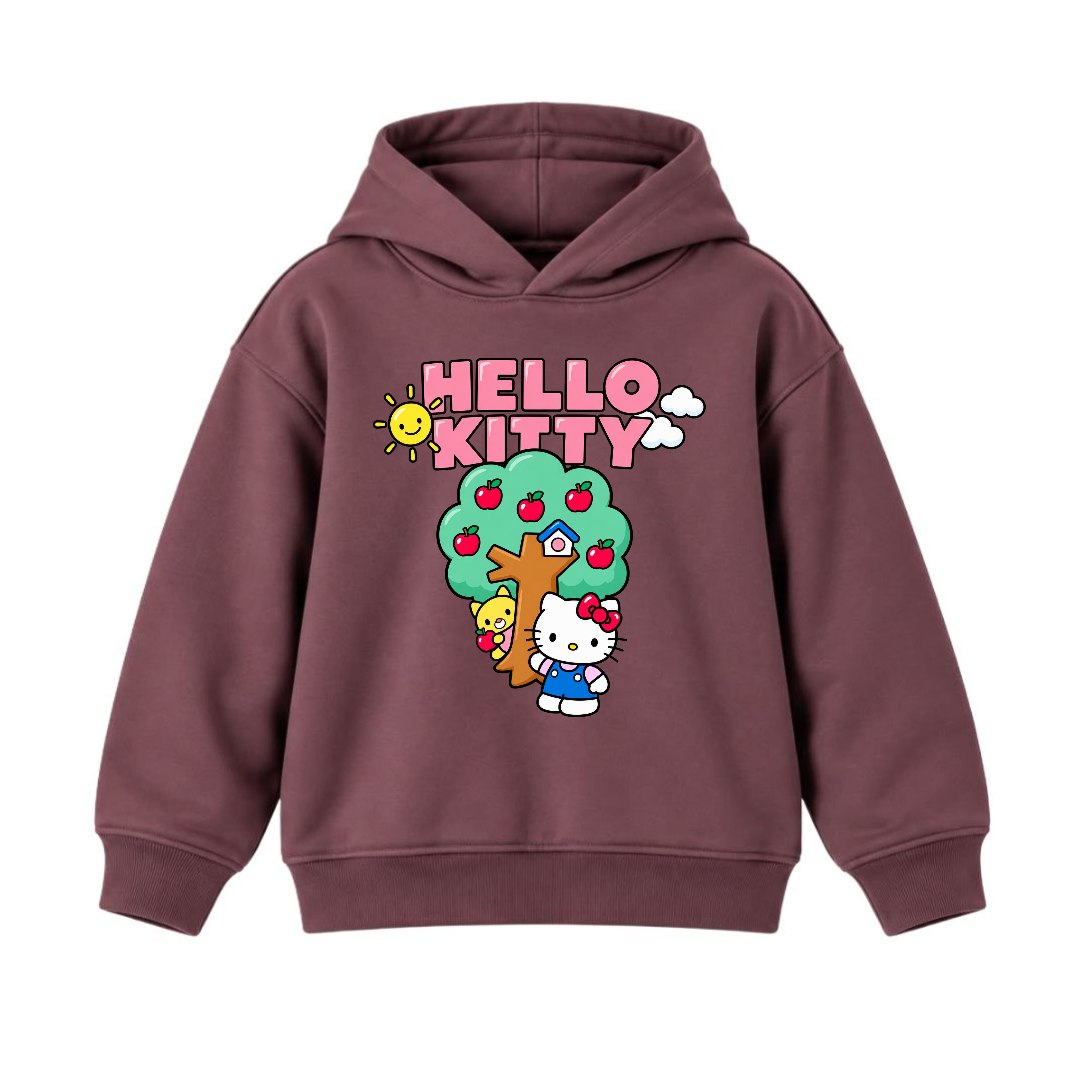 JUNIOR - KITTY WITH TREE HOODIE DP016