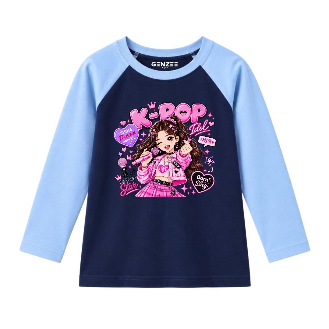 JUNIOR - K-POP ROCKSTAR FULL SLEEVES RAGLAN DP035