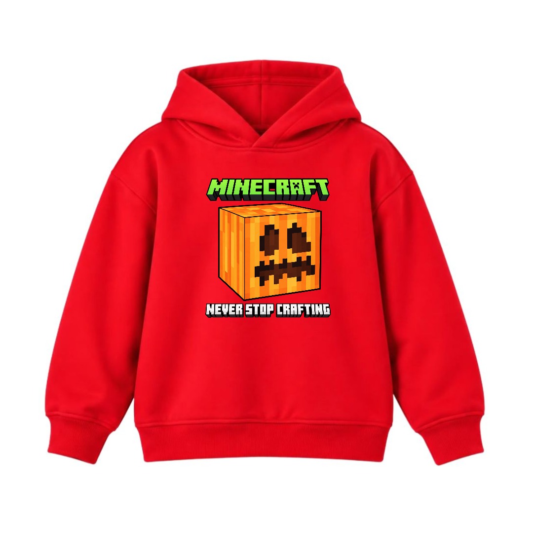 JUNIOR - NEVER STOP MINECRAFT HOODIE DP006