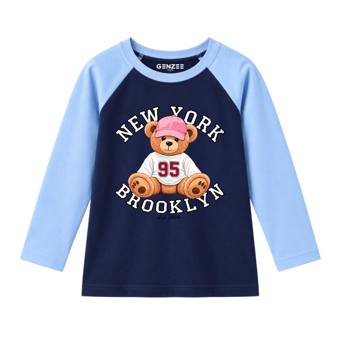 JUNIOR - NEW YORK BEAR FULL SLEEVES RAGLAN DP009