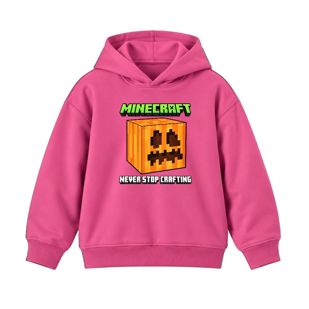 JUNIOR - NEVER STOP MINECRAFT HOODIE DP006