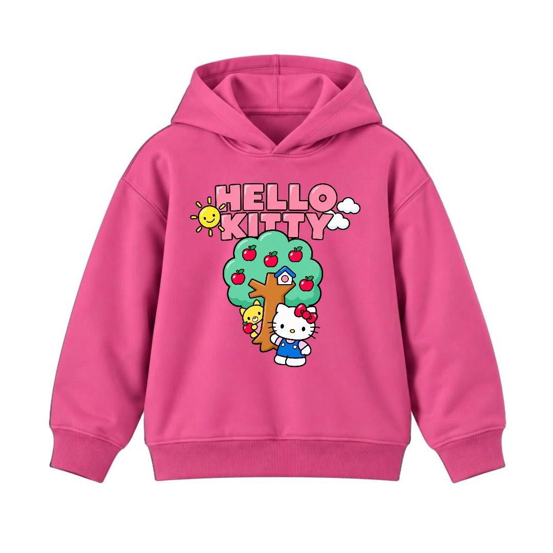 JUNIOR - KITTY WITH TREE HOODIE DP016