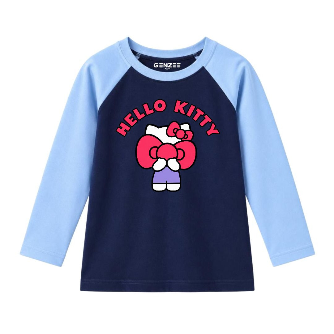 JUNIOR - HELLO KITTY FULL SLEEVES RAGLAN DP024