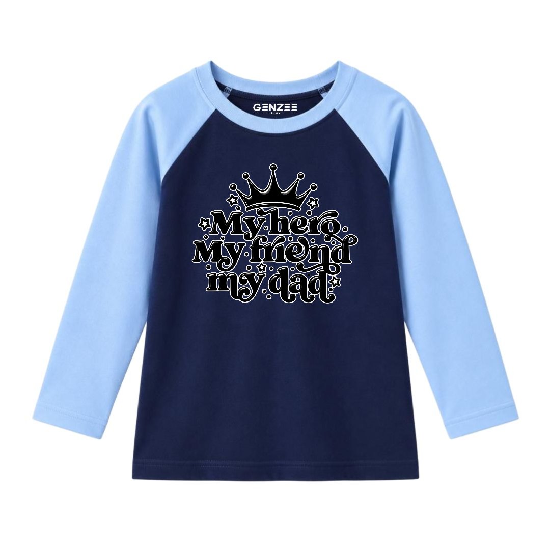 JUNIOR - MY HERO MY DAD FULL SLEEVES RAGLAN DP049