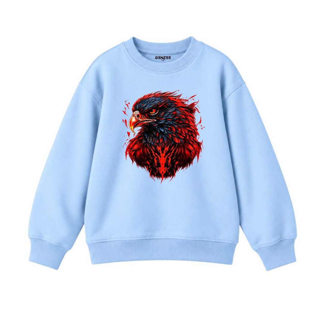 JUNIOR - RED FURY EAGLE SWEATSHIRT DP052